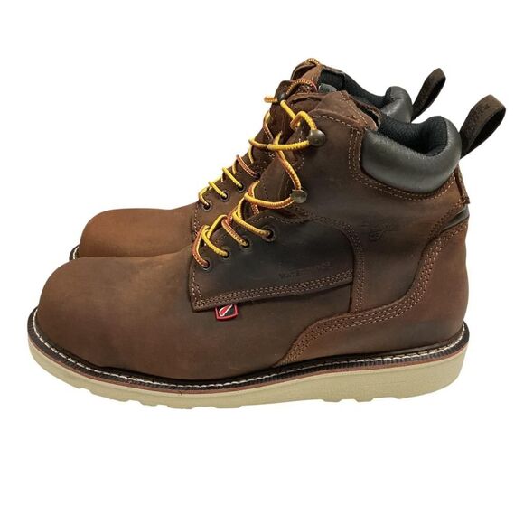 Red Wing Mens Lace-up Steel Toe Work Boots 10 D Waterproof Slip Oil Resistant main image 10